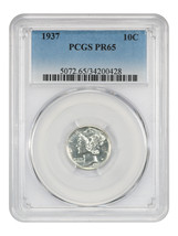 1937 10C Pcgs PR65 - £407.07 GBP