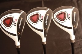Huge Giant Extra Large New White +2" Golf Clubs Wood Set #3 #5 #7 Mens Big Tall - $273.08