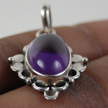 925 Sterling Silver Amethyst Gemstone Handmade Pendant Necklace Women PSV-1683 - £27.41 GBP+