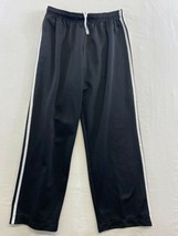 N.W.D Women&#39;s Polyester Track Pants Size Medium Black Drawstring Elastic... - $11.77