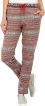 HUE Leggings Brushed Fleece Relaxed Fit Cranapple Fairisle Size XS $54 - NWT - £14.08 GBP