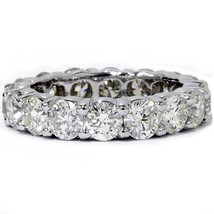 3.15Ct Round Cut Diamond 925 Sterling Silver Anniversary Ring Eternity Band  - £83.93 GBP