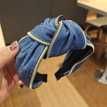 Fashionable Denim Fabric Headband - £4.65 GBP