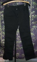 NWT Lacoste Collection Black Stretch Gabardine Jeans Pants Misses Size 28 - £42.36 GBP