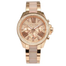 Michael Kors MK6096 Wren Crystal Pave Dial Chronograph Women&#39;s Watch - £107.90 GBP