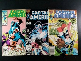 Clean Raw Marvel Three 1986 Captain America #320 #321 #324 Slug Cameo Scourge - £9.03 GBP
