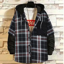 New Arrival Fashion Super Large Autumn Winter Fatty Fake Two Hooded Shirts and C - £320.02 GBP