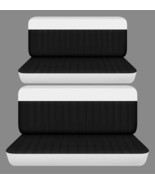 Front and rear bench car seat covers fits Chevy Bel Air 1955-1962 black ... - $2,984.77 MXN