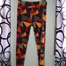 Lularoe leggings: tall &amp; curvy. Patchwork print - $9.80