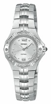 Ladies High-Style Two Tone Seiko Coutura SXGN25 w/20 Genuine Diamonds - £143.52 GBP