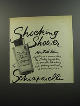 1953 Shocking Shower de Schiaparellit Advertisement - After-Bath Lotion - £14.65 GBP