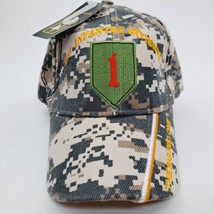 US Army 1st Infantry Division Men&#39;s Ball Cap Hat Camouflage Acrylic Embr... - £12.61 GBP