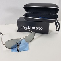 Yakimoto Aviator Sunglasses, Mirrored, with Case, New Open Box - £13.94 GBP