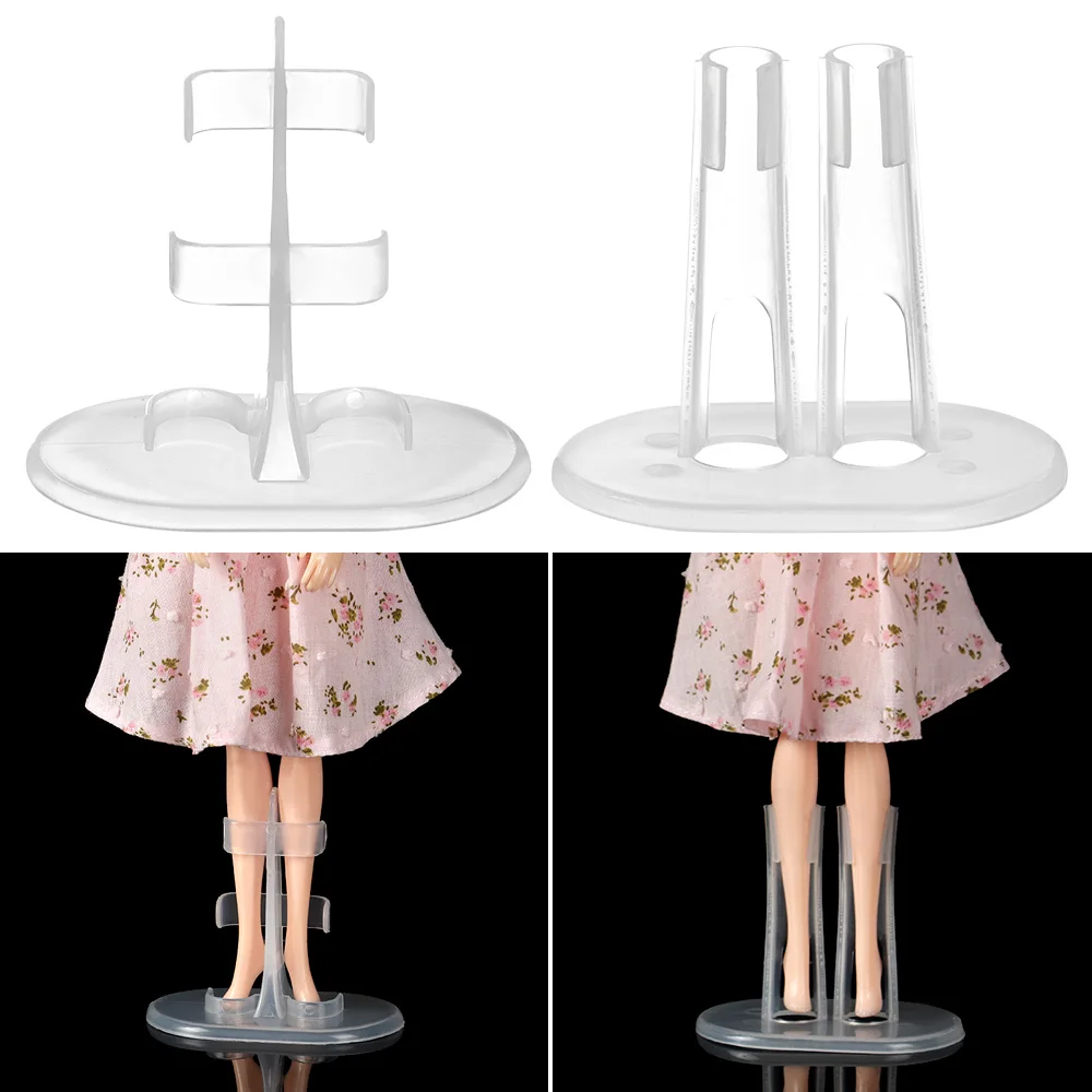  plastic display holder doll support leg holders kids dollhouse decor toy accessory for thumb200