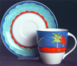 1995 Christopher Stuart Optima Barbados Collectible Cup &amp; Saucer China Set - £15.68 GBP