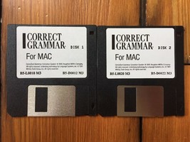 Vintage 1990 Correct Grammar 3.5 Floppy Disk Installation Software Mac M... - £15.68 GBP