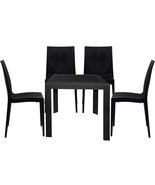 LeisureMod Mace Mid-Century 5-Piece Outdoor Stackable Chairs with Bistro... - $12,839.52 MXN