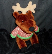 Vintage 1993 Avon Delaney Brown Reindeer Christmas Stuffed Animal Plush Toy - £19.28 GBP