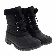 Chooka Ladies&#39; Size 8, Lace-Up Winter Snow Boot, Black - $35.00