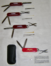 VINTAGE LOT OF 4 ‘SWISS ARMY’ TYPE POCKET KNIVES w/ 3+ TOOLS EACH - ONE ... - $11.88