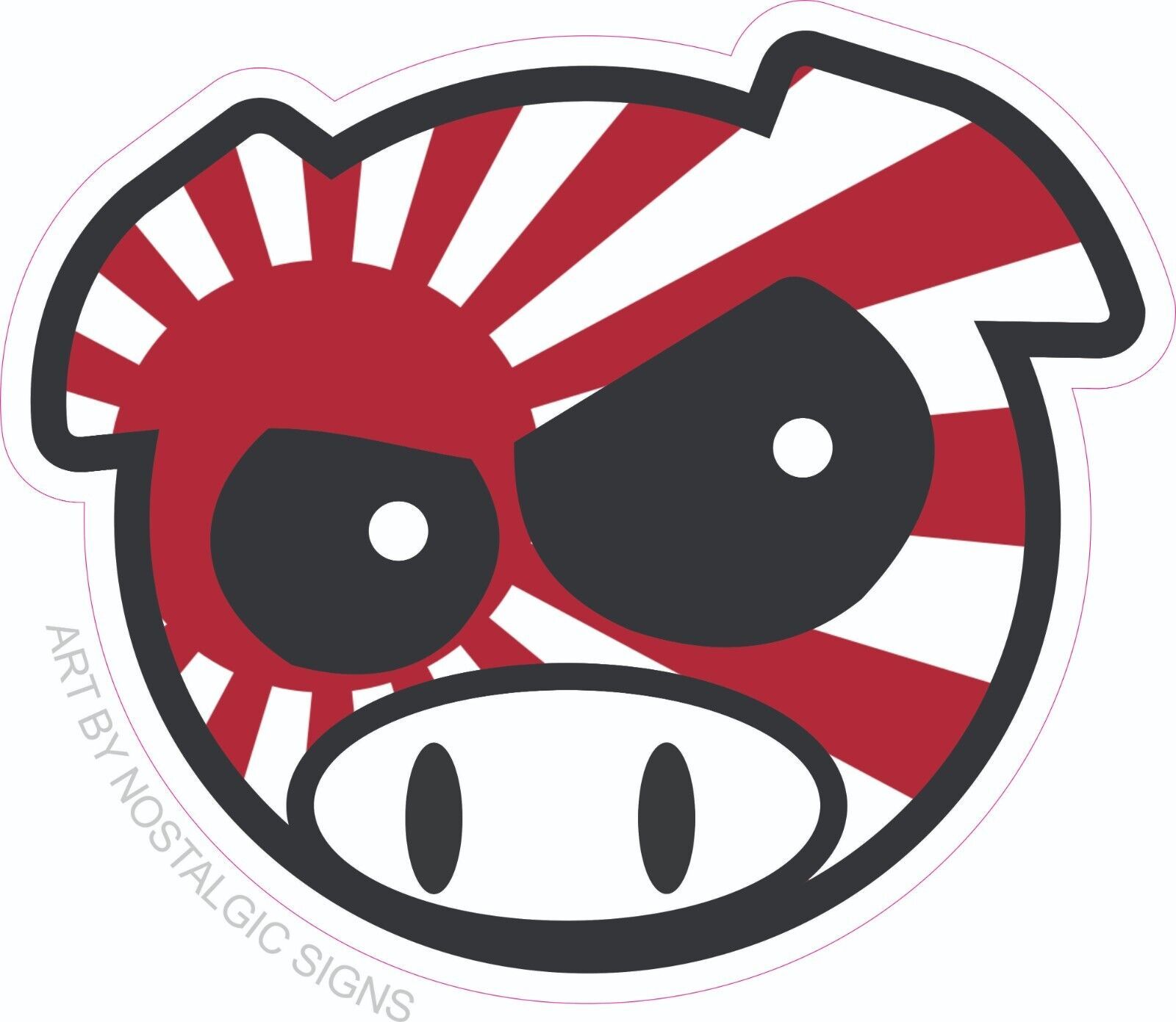 JDM sticker bomb Angry Pig Rally sticker decal vinyl drift laptop Japan ...
