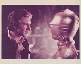 Star Wars Empire Strikes Back Harrison Ford &amp; C3PO vintage 8x10 inch photo - $14.99