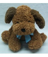 Melissa &amp; Doug CUTE SOFT BROWN PUPPY DOG W/ BLUE BOW 7&quot; Plush STUFFED AN... - $18.32