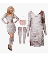 Women&#39;s Liitrsh Halloween Mummy Dress Costume w/ Leg Wraps Sz Large - $35.19 CAD