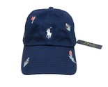 Polo Ralph Lauren Nautical Boating Baseball Hat Cap Navy Adjustable Fit NEW - £39.92 GBP