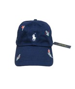 Polo Ralph Lauren Nautical Boating Baseball Hat Cap Navy Adjustable Fit NEW - £40.02 GBP