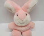 GUND Plush Bunny Rabbit Cheeks Pink White Heather Vintage 1982 Stuffed A... - $44.54