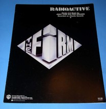 The Firm Sheet Music Radioactive Vintage 1985 Jimmy Page Paul Rodgers - £19.54 GBP