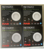 4 Pack RAB R6R149FA120WB LED Retrofit Downlight 14W CCT Selectable 1200 ... - $67.32