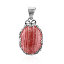 Jewelry of Venus fire  Pendant of Goddess Ostara Rhodochrosite silver pendant - £547.49 GBP