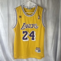 Kobe Bryant Lakers H-wood Classic #24 Gold Jersey Adidas Medium +2 Length (SEWN) - £35.44 GBP