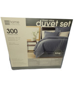 Home Collection Classic Stripe Duvet Set King 300 Thread Count Shams Cot... - $38.71 CAD