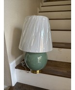 Ralph Lauren Smooth Crackle Green Teal Sphere Medium Table Lamp ~New~ - $2,296.90 MXN