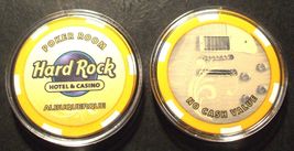 (1) Hard Rock CASINO CHIP - Albuquerque, New Mexico - Poker Room - Yello... - £6.35 GBP