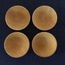 Set Of Four William Sonoma Wooden Condiment Bowls Cups Containers - £9.92 GBP