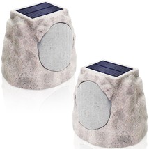 Outdoor Speakers Waterproof For All Seasons &amp; Solar Powered With Rechargeable Ba - £176.42 GBP