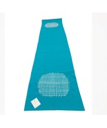 Saro Lifestyle Spice Collection Turquoise Cotton Table Runner 16x72 inches - $25.71 CAD