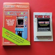Donkey Kong Atari 2600 7800 by Nintendo Arcade Classic Game with Box Manual - £36.75 GBP