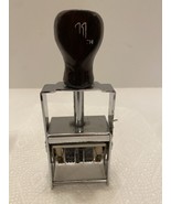 Triumph No. 11 Wood Handle Self Inking Stamp For Date Day Month Year. - $21.95 CAD