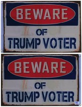 2X3 Beware Of Trump 2024 Voter Double Sided 100D Woven Poly Nylon Flag Banner - £31.45 GBP