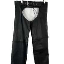Unik Apparel Leather Chaps Womens Size Small Motorcycle Riding Chaps - £23.58 GBP