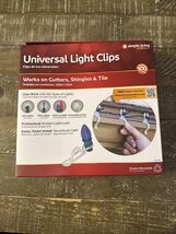 Clear Outdoor Christmas Light Clips Set 100 3.5" Works on Gutters, Shing... - $16.71