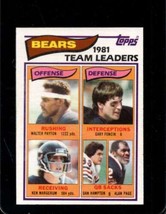 1982 Topps #292 Walter PAYTON/GARY FENCIK/KEN MARGERUM/DAN HAMPTON/ALAN *X106690 - £4.76 GBP