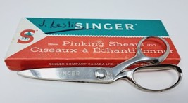 Singer Pinking Shears 7.5&quot; / 190mm w Box C807 VTG Brazil Made Sewing Crafts - £14.11 GBP