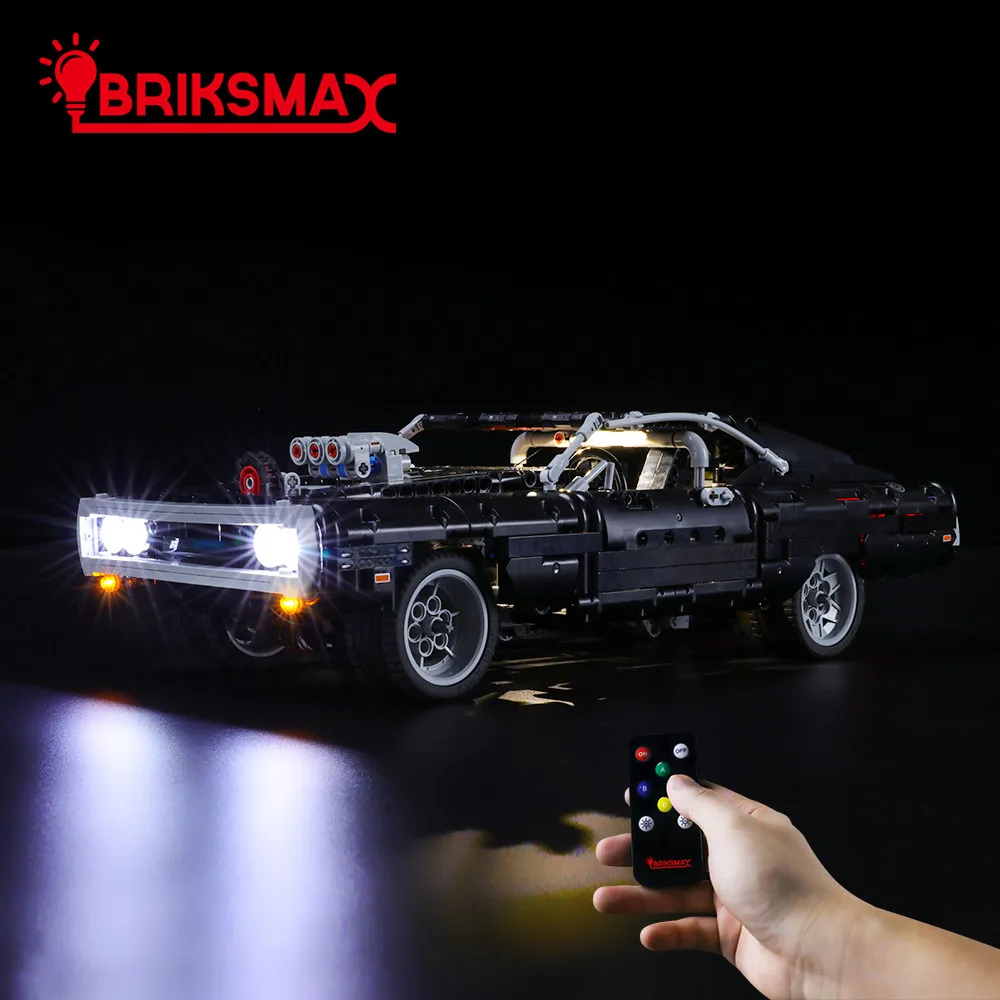 BriksMax Led Light Kit For 42111 Dom&#39;s Dodge Charger , Remote Control Edition - £40.28 GBP