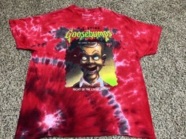 Goosebumps Shirt Red Tie Dye - Night of the Living Dummy - Size Large R.... - $24.45